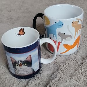 ⭐ 2 Random Cat Mugs ⭐